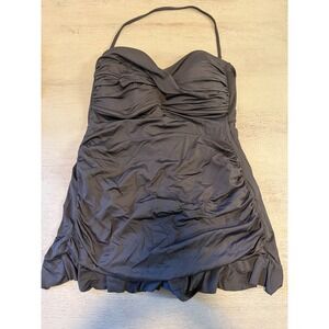 black ABS  one piece swimsuit size 12